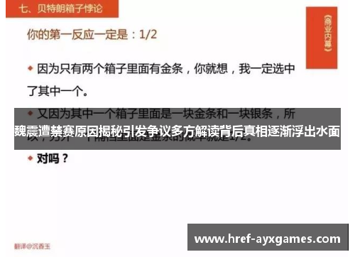 魏震遭禁赛原因揭秘引发争议多方解读背后真相逐渐浮出水面